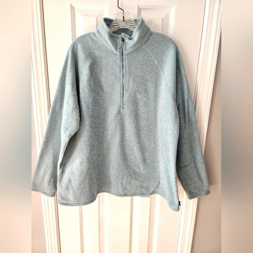 Eddie Bauer Blue Fleece pull over size XL
